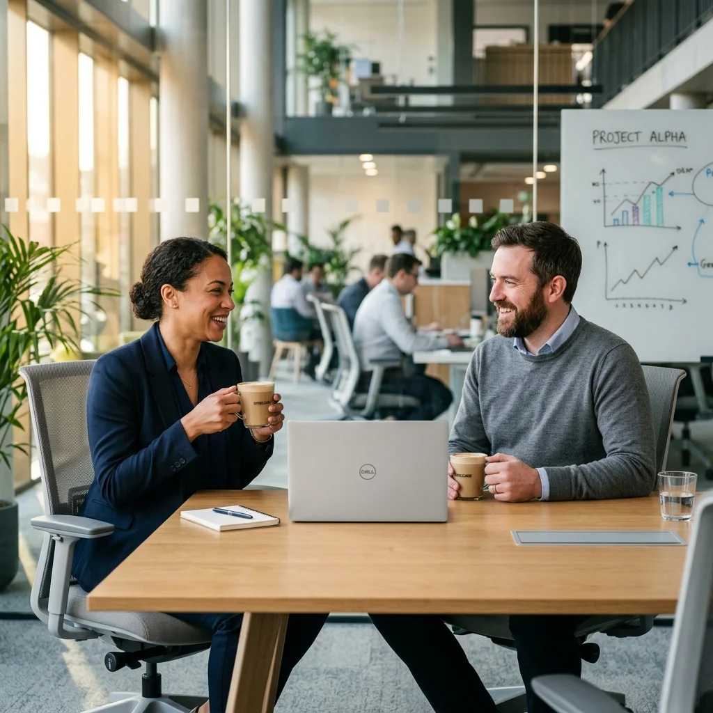 ETS Team bei der Zusammenarbeit